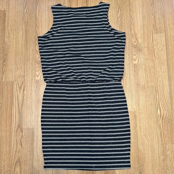 Athleta Vida Navy and White Stripe Dress - Picture 7 of 8